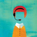 Illustrazione animata di un assistente personale virtuale con molte braccia che gestisce vita e lavoro