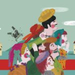 Children’s storybook illustration of the emperor parading in new clothes no one can see