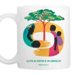 Tazza illustrata Fondazione Corti Insieme si va più lontano Africa solidarietà