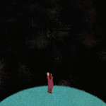 Illustrazione animata di corpi che diventano tronchi e danno vita a un albero con chioma a forma di globo