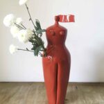women shape vase