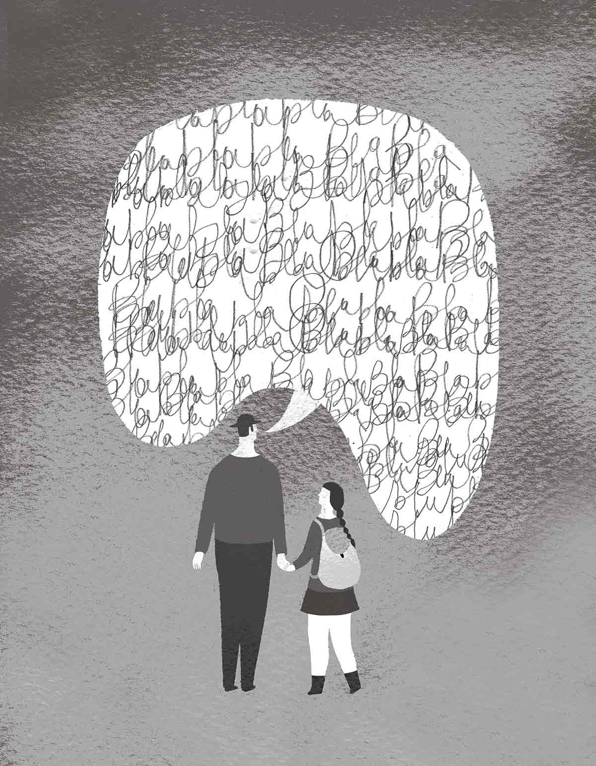 Illustrated children’s book about a daughter and her overprotective father