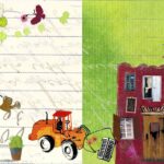 <br>Illustrazione di Mr Smith costruttore di case in un libro per bambini<br>
