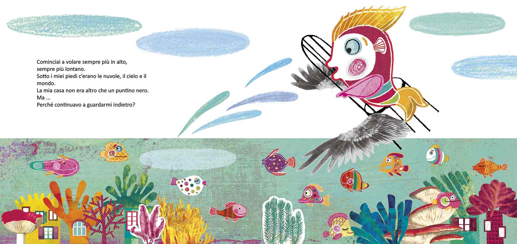 Big brother fish always punished in a toddler storybook about siblings