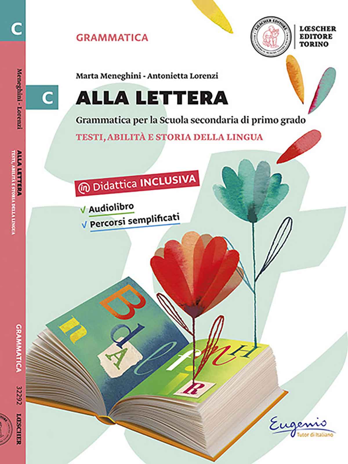 <br>Copertina di libro scolastico di letteratura italiana<br>