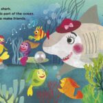 Children’s picture book showing a shy shark who just wants to make friends